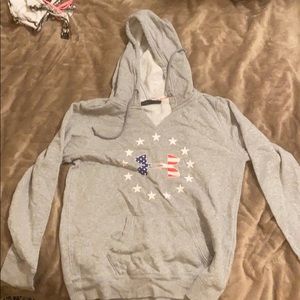 V cut hoodie